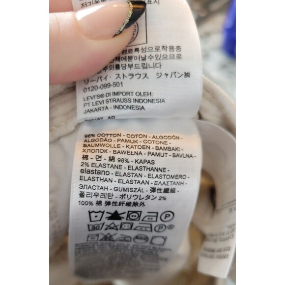 Levi's Corduroy Ribcage Straight Leg Pants Size 26 - Picture 4 of 7